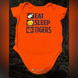 Clemson University Tigers Infant Onesie - Orange and Purple 24 months.